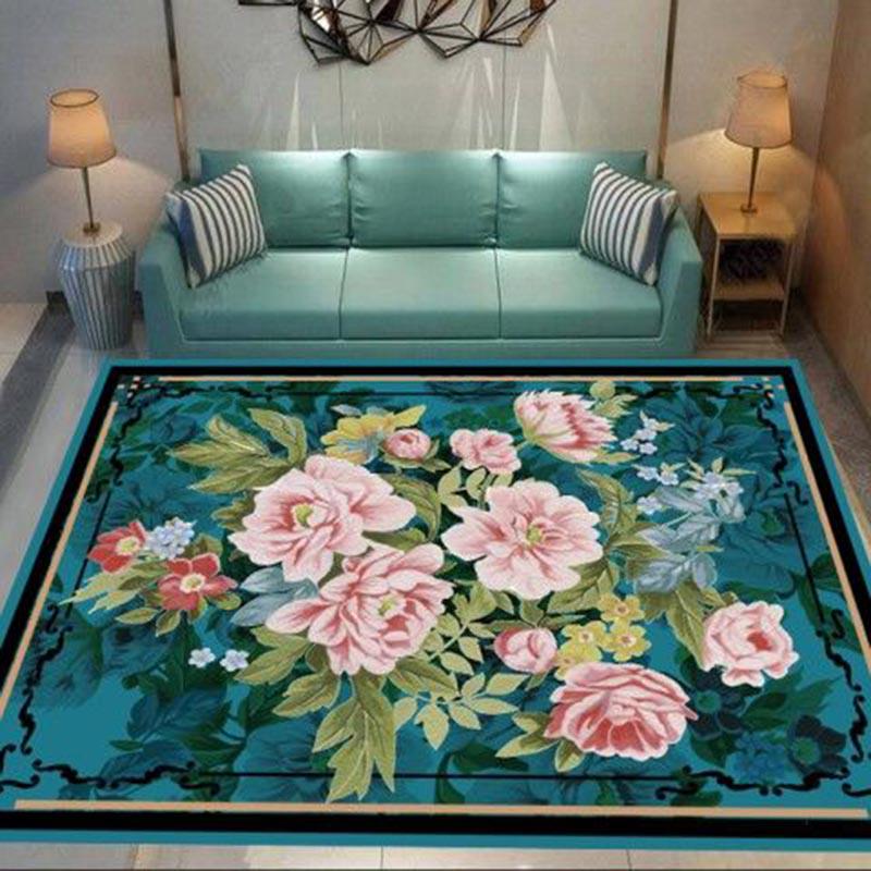 Chinese Style Living Room Carpets Rectangular Rugs Sofa Coffee Table Mat Bedroom Yoga Pad Study