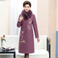 Women's Embroidery Coat Woolen Coat 2019 Autumn Winter Plush Cotton Wool Coat Female Outwear
