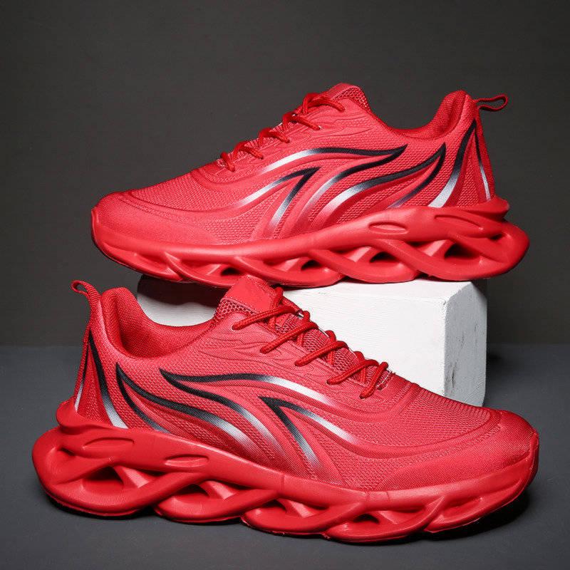 Black Blade Shoes for Men Antiskid Damping Men Athletic Training Run Sneakers Breathable Runing