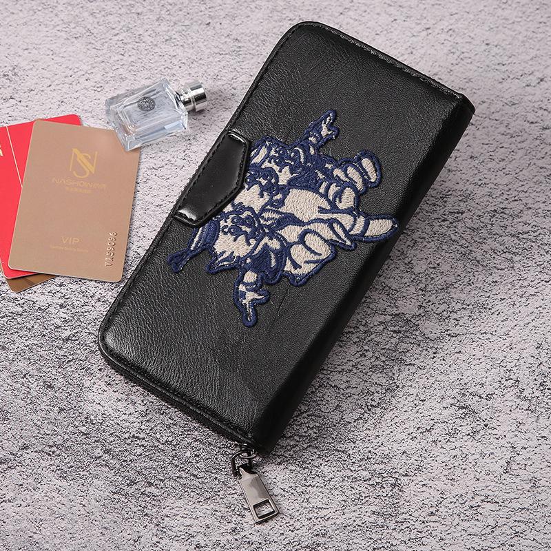 Business Long Wallet Men Women Anti-theft Multi-function Pig PU Wallet Card Package Clutch Coin Bag