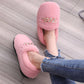 Autumn and Winter Pure Cotton Slippers Indoor Non-slip Soft-soled Shoes Warm Simple Plush Cotton Shoes