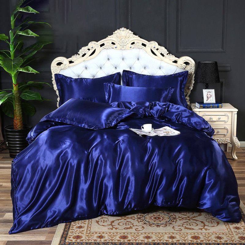 Sleeping Four-piece Pure Color Household Duvet Cover Sheet Student 4-piece Dormitory Bedding