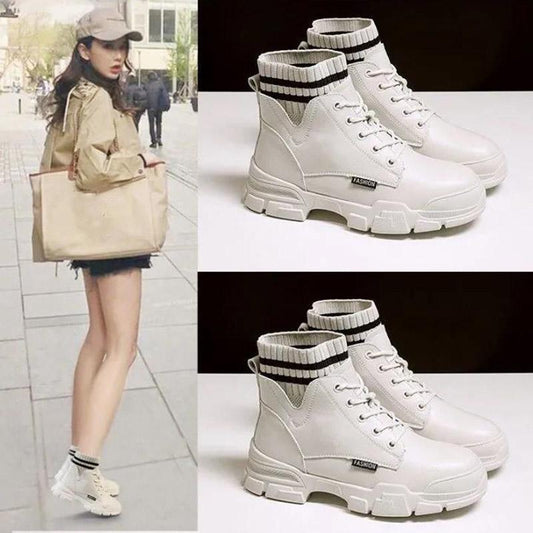 Martin Boots Women's Shoes All-match British Style Short Boots Winter  Cotton Shoes