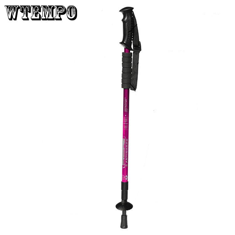Hiking Stick Outdoor Walking Mountaineering Stick Anti-shock Trekking Alpenstock