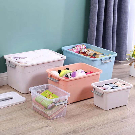 Home Transparent Storage Box Plastic Food Storage Box Baby Toy Clothes Storage Box