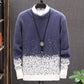 Round Neck Imitation Mink Soft Sweater In Autumn and Winter Fashion Men's Thick Bottomed Sweater