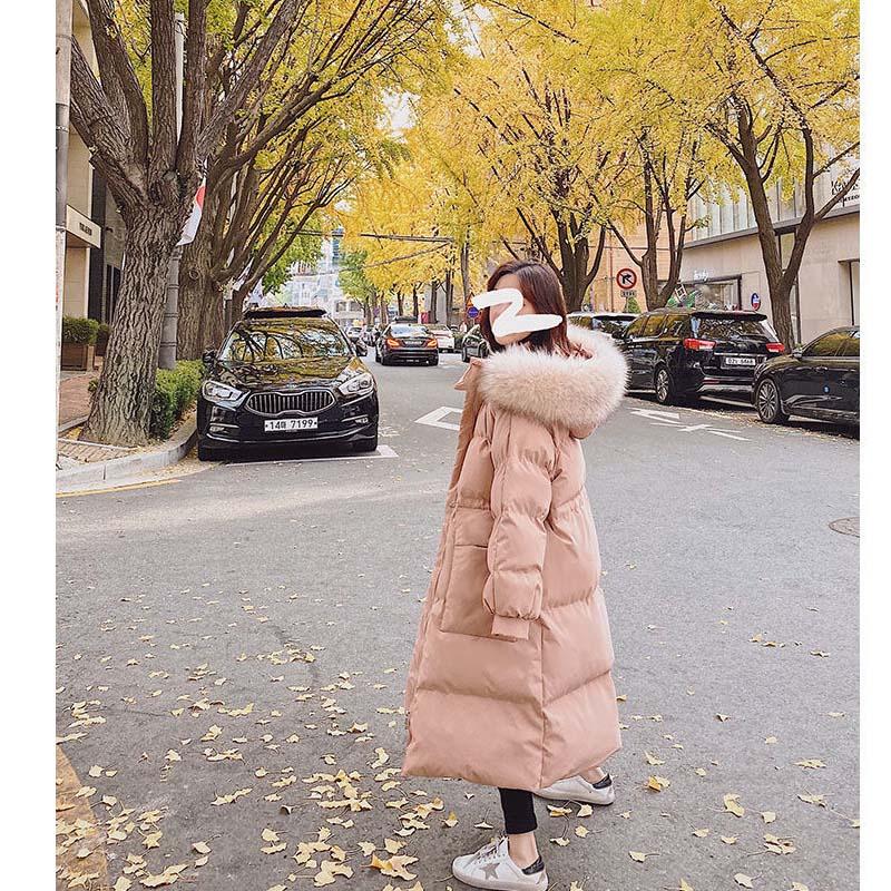 Winter Cotton-padded Jacket Female Korean Version Loose Student Waist Is Thinner and Long Down Padded Jacket Padded Jacket