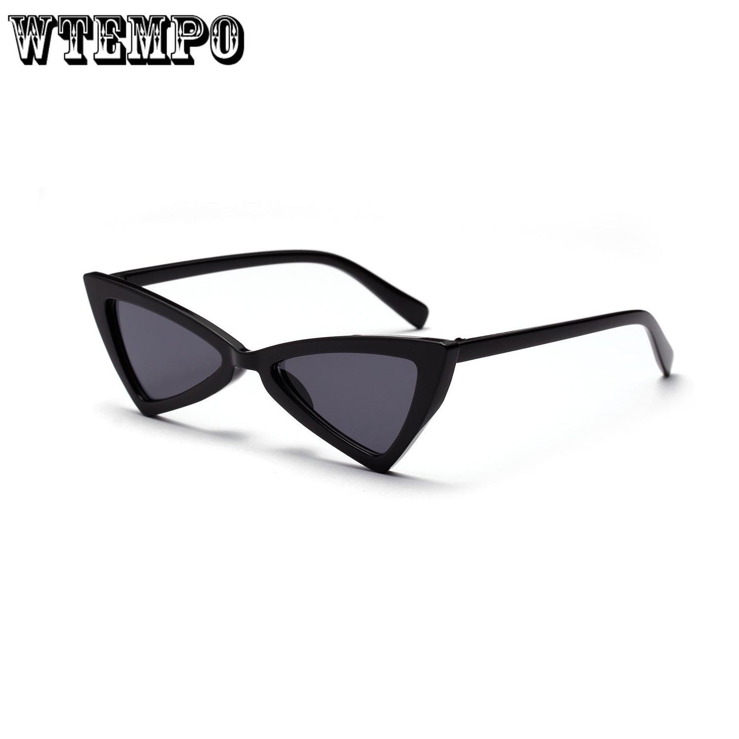 WTEMPO Cat Eyes Transparent Sunglasses Women Transparent Color Frame Glasses
