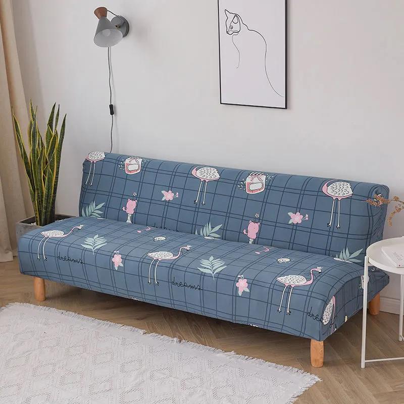 Nordic Style Simple Modern Armrestless Sofa Bed Cover All-inclusive Universal Cover Non-slip Lazy Fabric Sofa Cushion Cover Towel