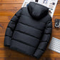 Men's Cotton-padded Jacket Autumn and Winter Thick Warm Jacket Fashion Cold-resistant Warm Hooded Down Padded Jacket for Men