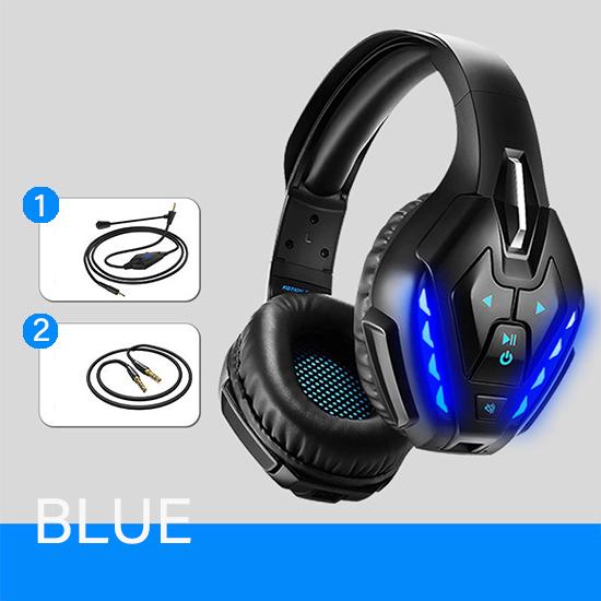 Headphones Bluetooth 5.0 Wireless HIFI Earphones Gaming Headset Waterproof with Mic Noise Canceling