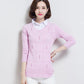 Autumn/winter Lapel Pullover Sweater Women's Plus Size Korean Style Slim Short Fake Two-piece Sweater Sweet Patchwork Knit Sweater Outwear