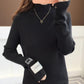 Autumn and Winter Turtleneck Sweater Women's Warm Knit Bottoming Shirt Korean Thin and Long-sleeved Top Tide