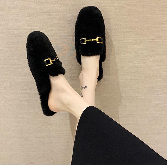 Ladies Fashion Trend Cotton Slippers Design Sense Flat Shoes Indoor and Outdoor Leisure Necessities