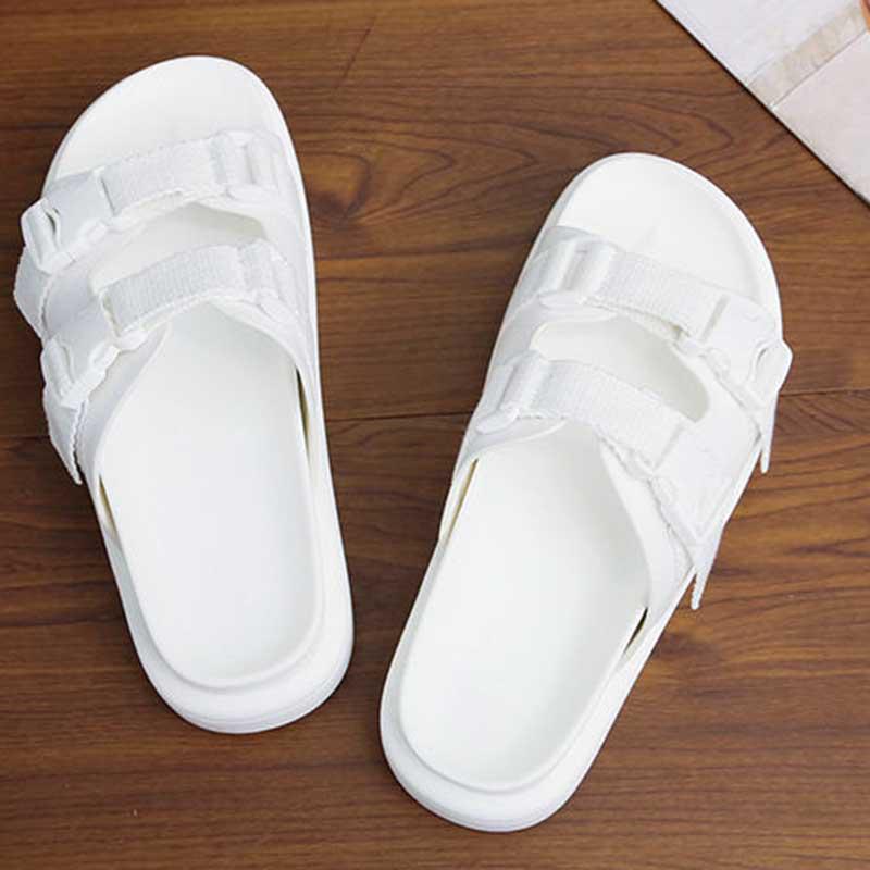 Size35-40 Summer Women Slippers Bohemian Beach Waterproof Slippers Wedge Platform Crystal Letter Sandals Outdoor High Heels