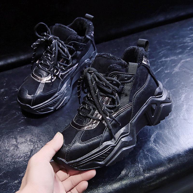 Daddy shoes female sports shoes ins female wild thick-soled shoes female students Korean version