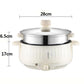 1000W Heat Pot Set Electric Steamer Non-stick Pot Electric Boiler Wok Kitchen Supplies for Family