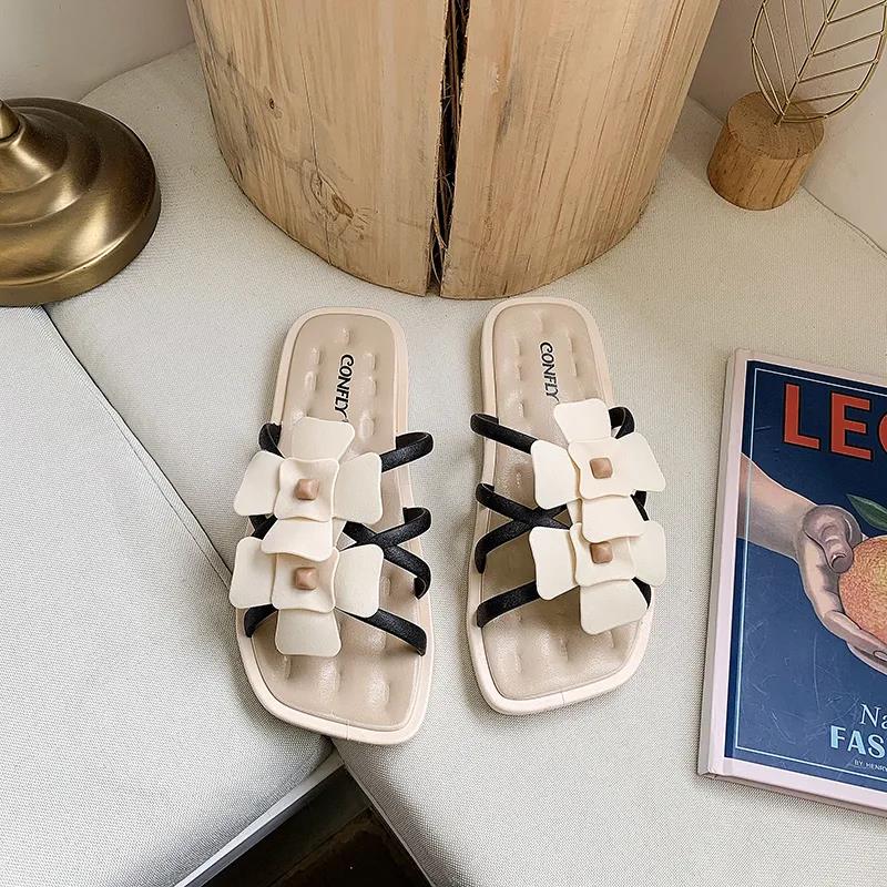 Flower Soft-soled Sandals Women's Summer Outer Wear Non-slip Wear-resistant Slippers