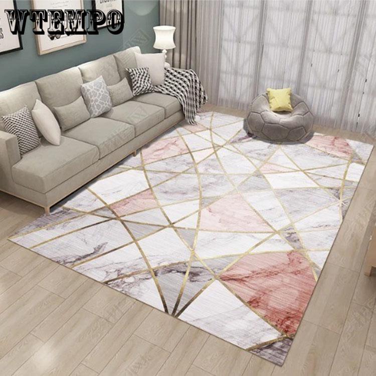Nordic Modern Geometric Area  Carpet For Home Living Room Bedroom Bedside Large Anti Slip