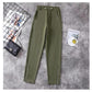 Autumn and Winter Ladies Cotton Warm Long Pants Oversized Stretch Retro Casual Loose Trousers
