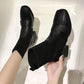 Women's Autumn Short Boots Women's Korean Mid-heel Socks Boots Fashion British Short Martin Boots