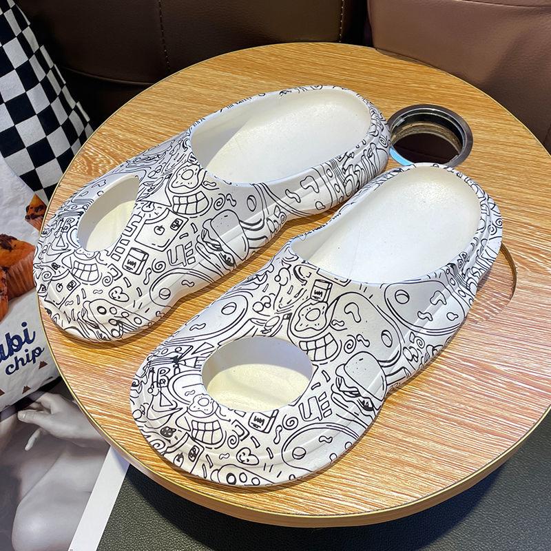 Women's Summer Outer Wear Baotou Version Slippers Flat Bottom Casual Deodorant Non-slip Light Comfortable Sandals and Slippers