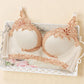 Big Size Bra for Women Bra Underwired Gather Sexy Lace Underwear Breathable Big Cup Push Up Bra