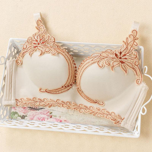 Big Size Bra for Women Bra Underwired Gather Sexy Lace Underwear Breathable Big Cup Push Up Bra