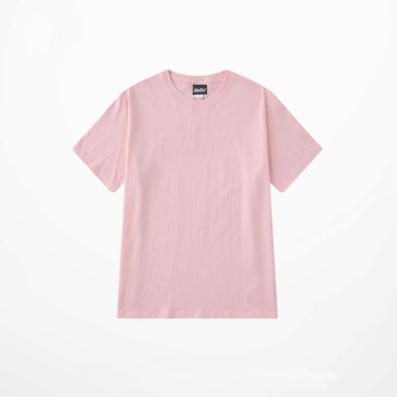 Spring and Summer New Solid Color Base Coat Loose Wild Basic Round Neck Short Sleeve T-shirt for Men and Women