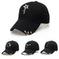 Solid Color Fashion Personality Couple Hat Iron Ring Pendant Three Ring Cap Female Outdoor
