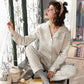 Pajamas Set Laminated Cotton Pajamas Women's Thin Quilted Thickened Large Size Air Cotton Warm Pajamas Home Service Suits Are Soft and Warm