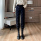 Down Cotton Pants Women's Outer Wear Autumn and Winter Large Size Was Thin High Waist Casual Harem Pants Thick Warm Cotton Trousers
