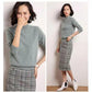 Cardigan Women's Thickened Half Turtleneck Cardigan Women's Sweater Loose Base Knitwear
