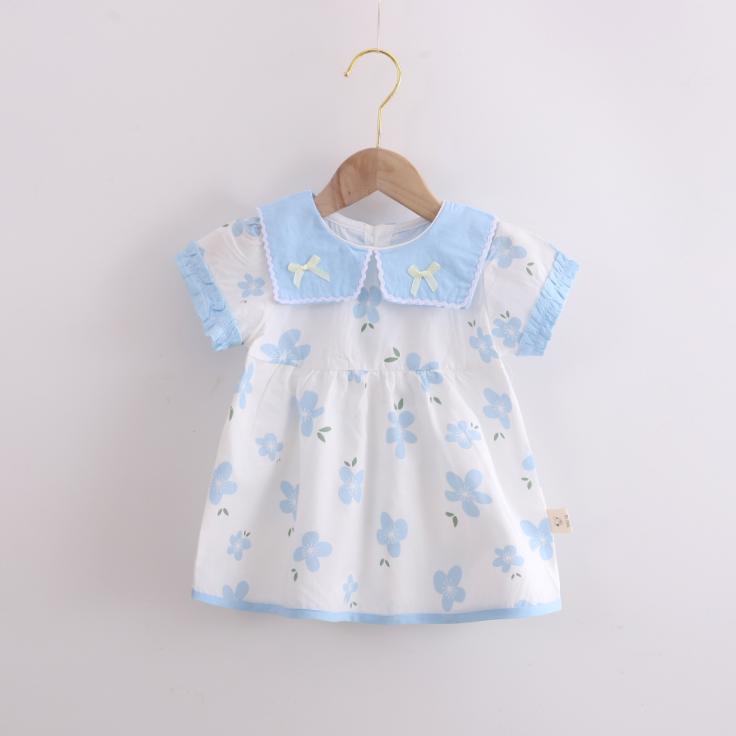 Summer  Korean Style Baby Girls' Dress 0-4 Year Old Children Lovely Princess Dress Children's Dress