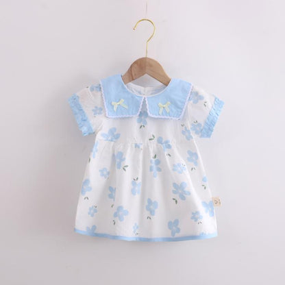 Summer  Korean Style Baby Girls' Dress 0-4 Year Old Children Lovely Princess Dress Children's Dress