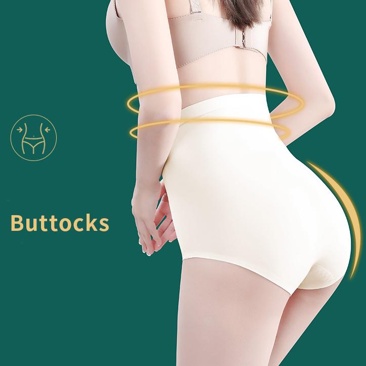 Spring Autumn High-waist Warm Underpants Self-heating Hip-lifting Panties Large Size High Elastic Briefs