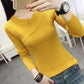 Autumn and Winter V-neck Slim Bottoming Shirt Fashion Casual Knit Top Solid Color Long-sleeved Women's Sweater
