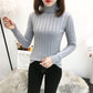 Large Size Warm Sweater Plus Velvet Thick Turtleneck Sweater Female Autumn and Winter Long Sleeves