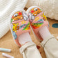 Children's Cartoon Cotton Slippers Autumn and Winter Warm Flat Shoes Indoor and Outdoor Non-slip Casual Slippers Light Soft Shoes