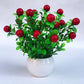 Artificial Flower Ceramic Set Fake Flowers Small Potted Plants Home Decorations Wedding Decoration Decorations Floral Art