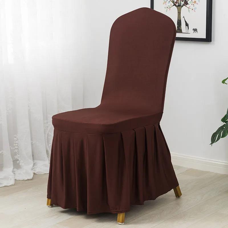 White Red Chair Cushion Cover Home Hotel Restaurant Wedding Banquet Elastic Chair Cover Dust Protection Stool Cover