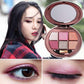 Bear 6 Color Diamond Pearly Eyeshadow In the end, the earthy smoky makeup is super shiny Eye