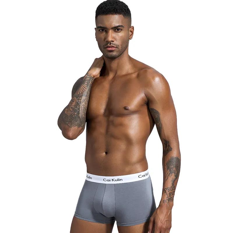 High-grade Cotton Men's Underwear Cotton Breathable Summer Thin Model Large Size Men's Shorts Flat Leggings