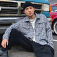 Small Fragrance Jacket Men and Women Spring and Autumn Loose American Jacket Wild Woven Plaid Top Men's Long-sleeved Warm Jacket