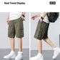 Men's Thin Casual Pants Loose Sports Style Cargo Shorts Summer Breathable Cool Five Pants Beltless Comfortable Sports Shorts