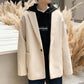 Autumn and Winter Woolen Coat Men's Mid-length Loose Young Trendy Woolen Coat Men Thicken