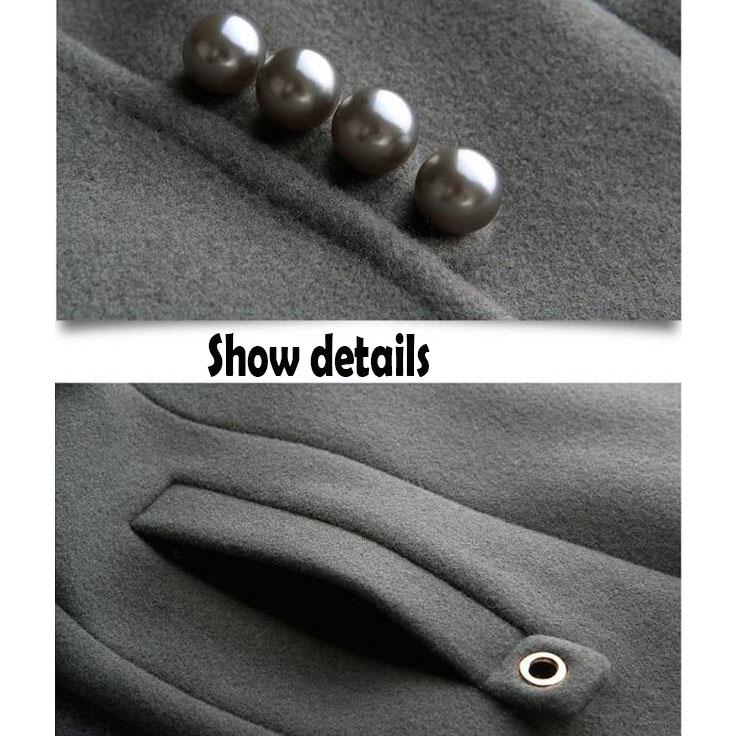 Winter Autumn Coat Women Wool Jacket Long Oversized Coats Blend Woolen Outerwear 2019 Women Clothing
