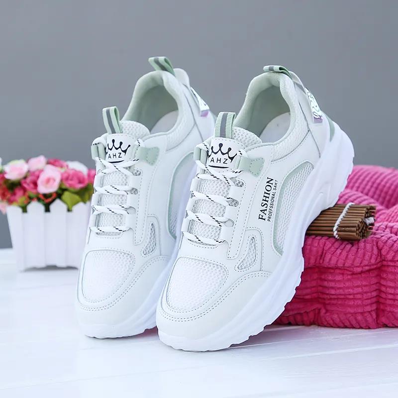 Shoes Women's Casual Sports Shoes Breathable Mesh Running Shoes Korean Style White Shoes Women's Shoes