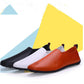 Men's Casual Slip-on Leather Shoes Formal Suit with Black PU Beanie Shoes Comfortable Flat