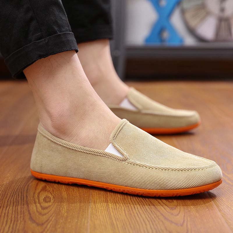 Summer Breathable Men's Shoes for Driving and Walking Leisure Men's Cloth Shoes